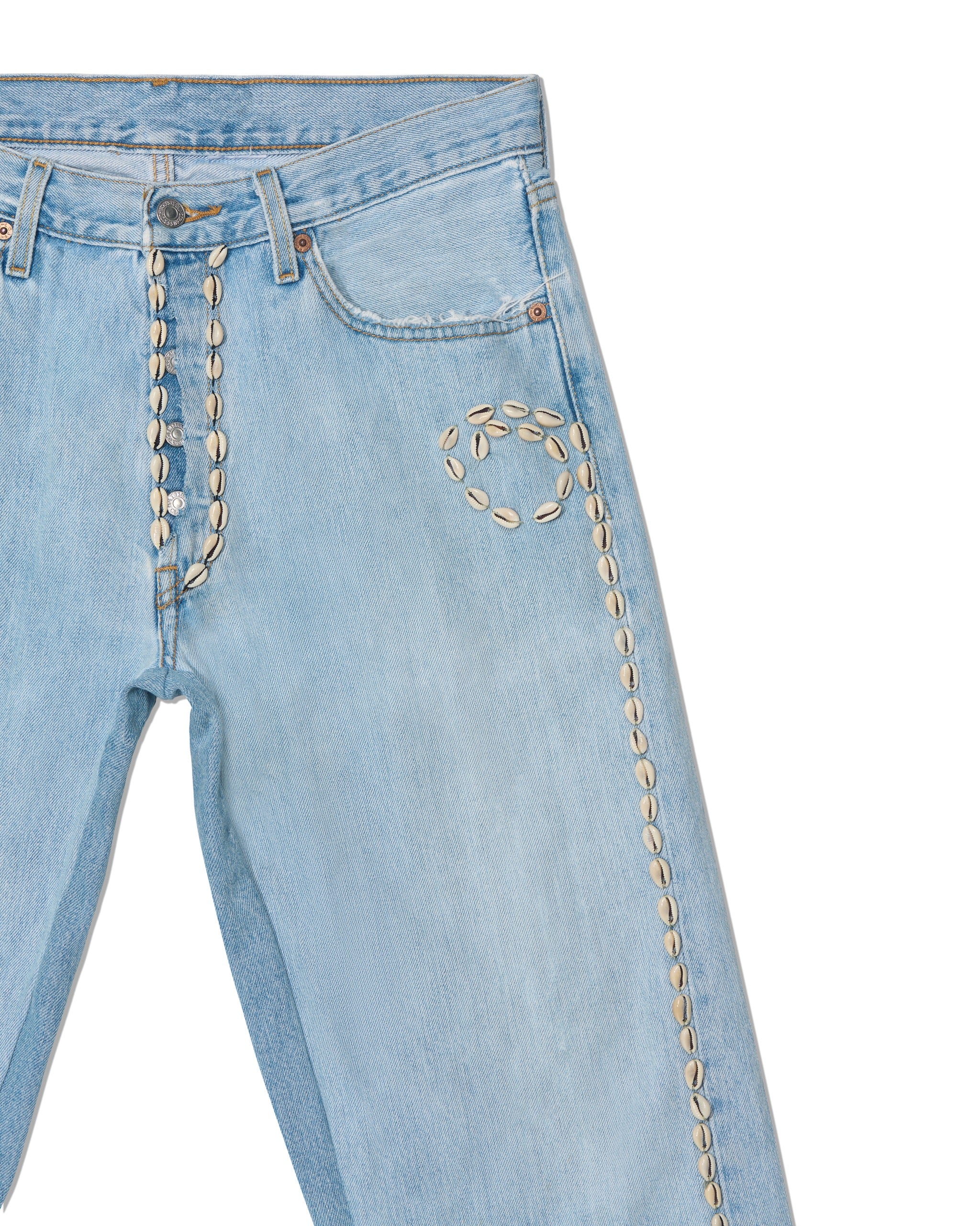 Barriers Cowrie Aged Denim Pants - Image 3
