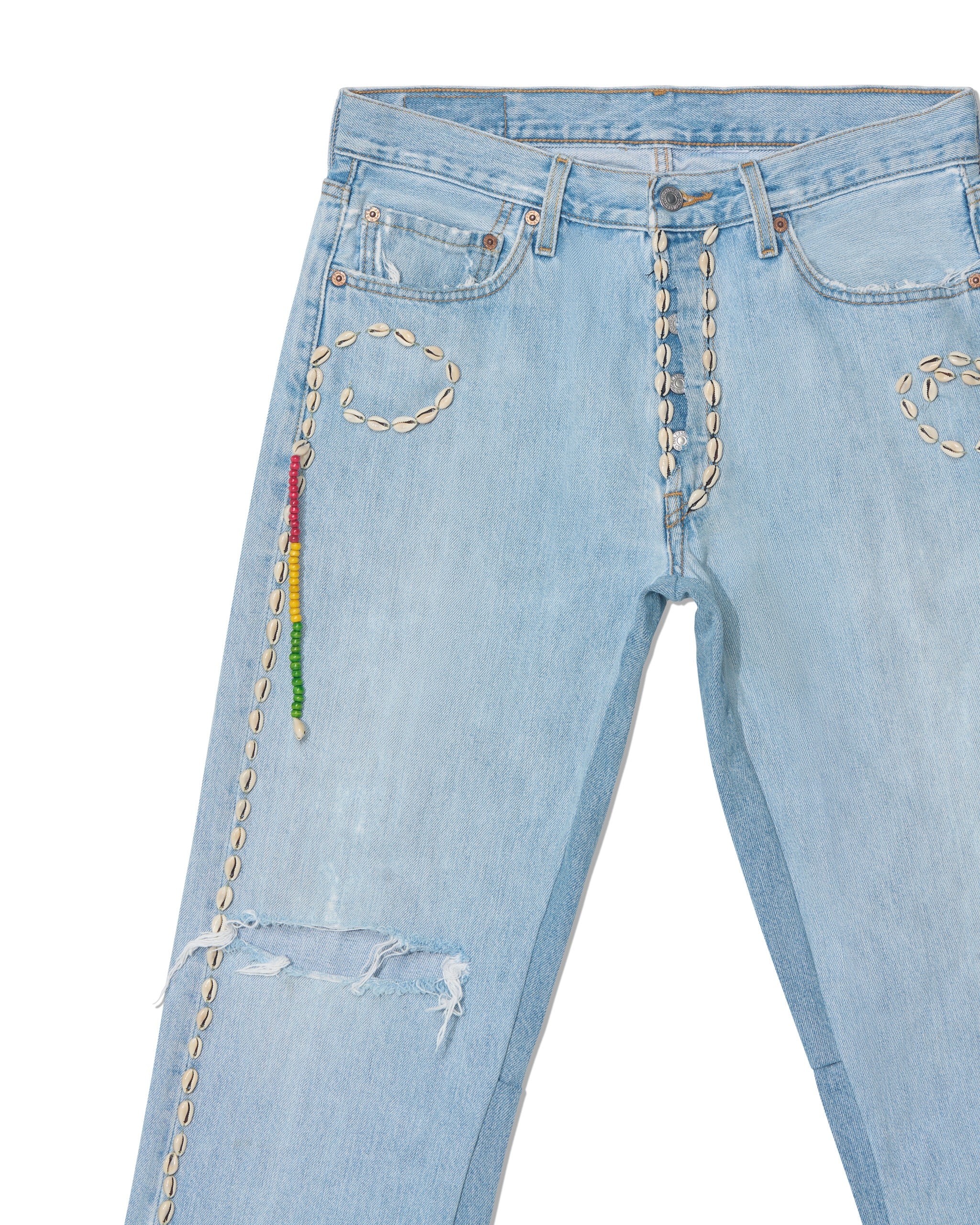 Barriers Cowrie Aged Denim Pants - Image 4