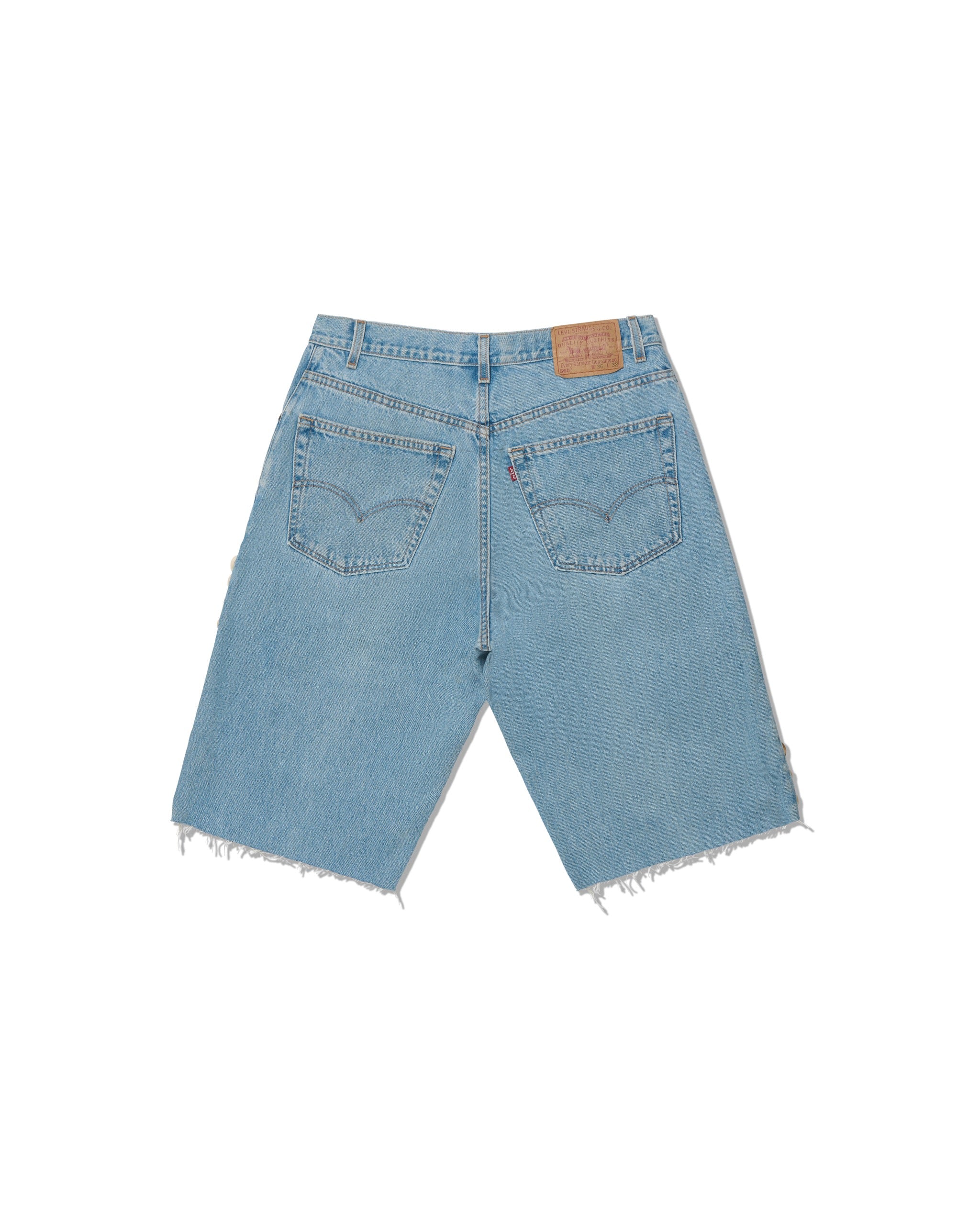 Barriers Cowrie Aged Denim Shorts - Image 2