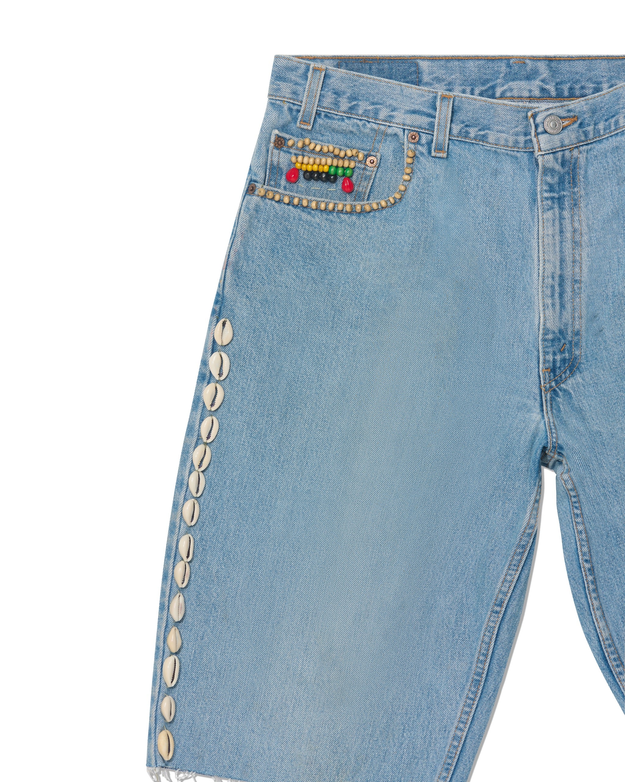 Barriers Cowrie Aged Denim Shorts - Image 3