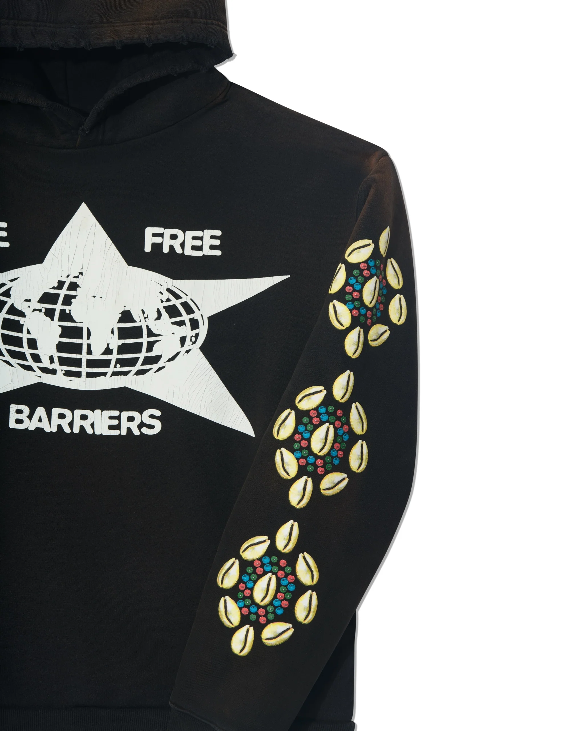 Black Cowrie Shell Hoodie - Image 6