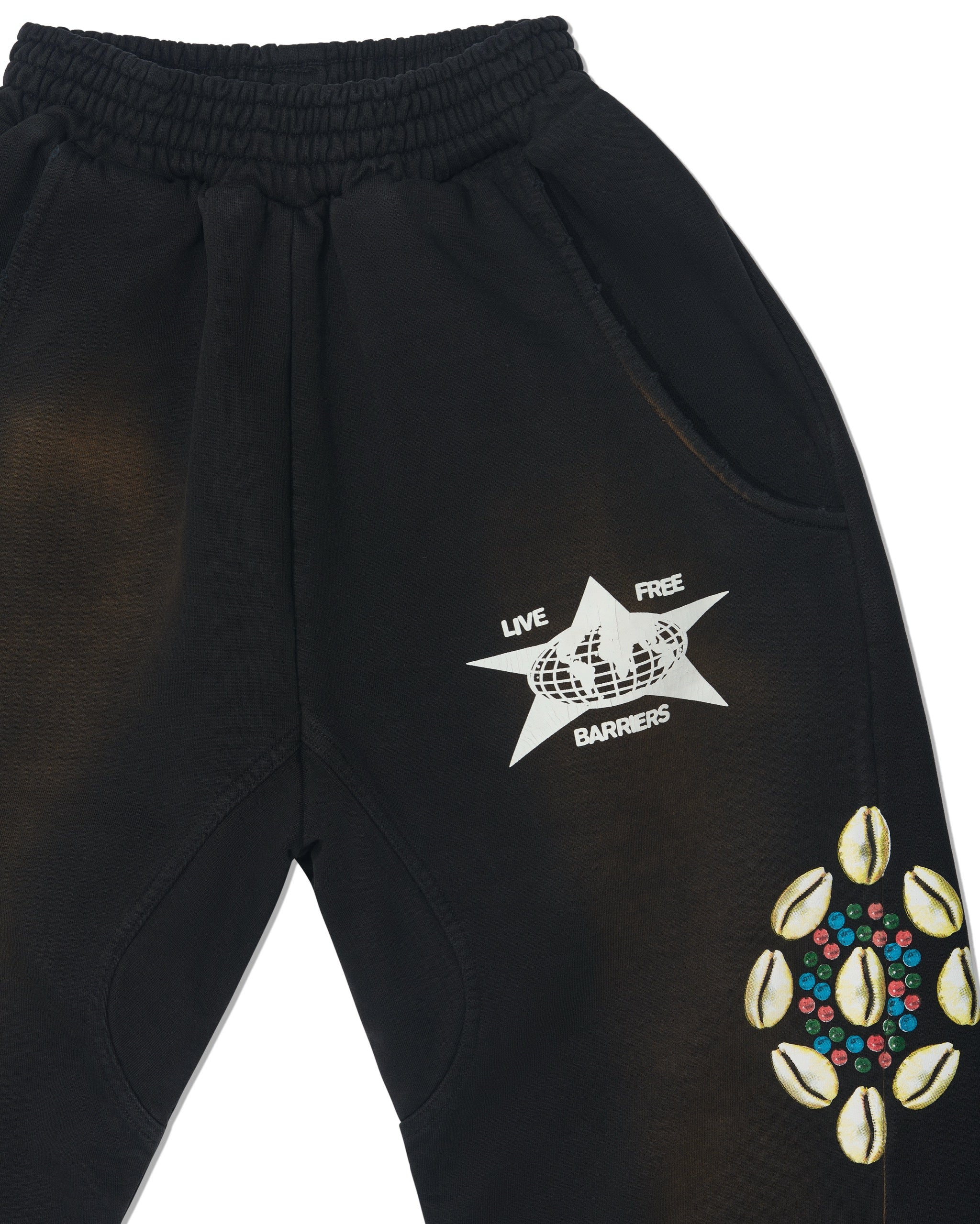 Black Cowrie Shell Pants - Image 2