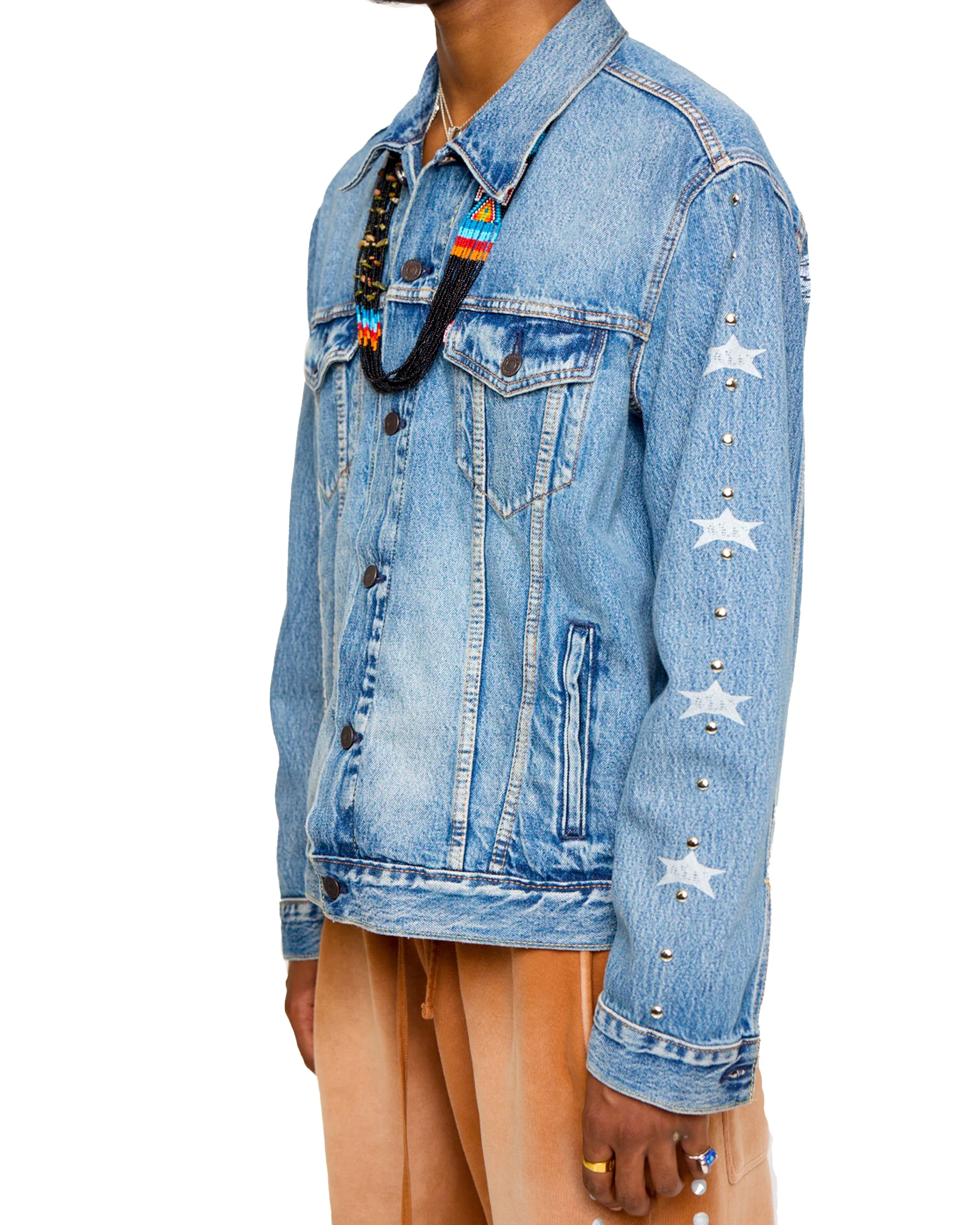 Denim Studded Jacket - Image 7