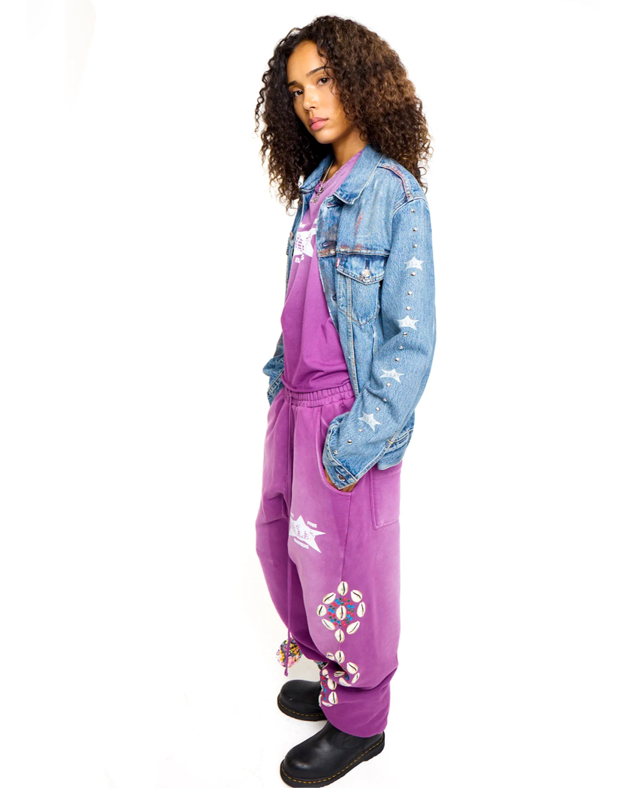 Denim Studded Jacket - Image 8