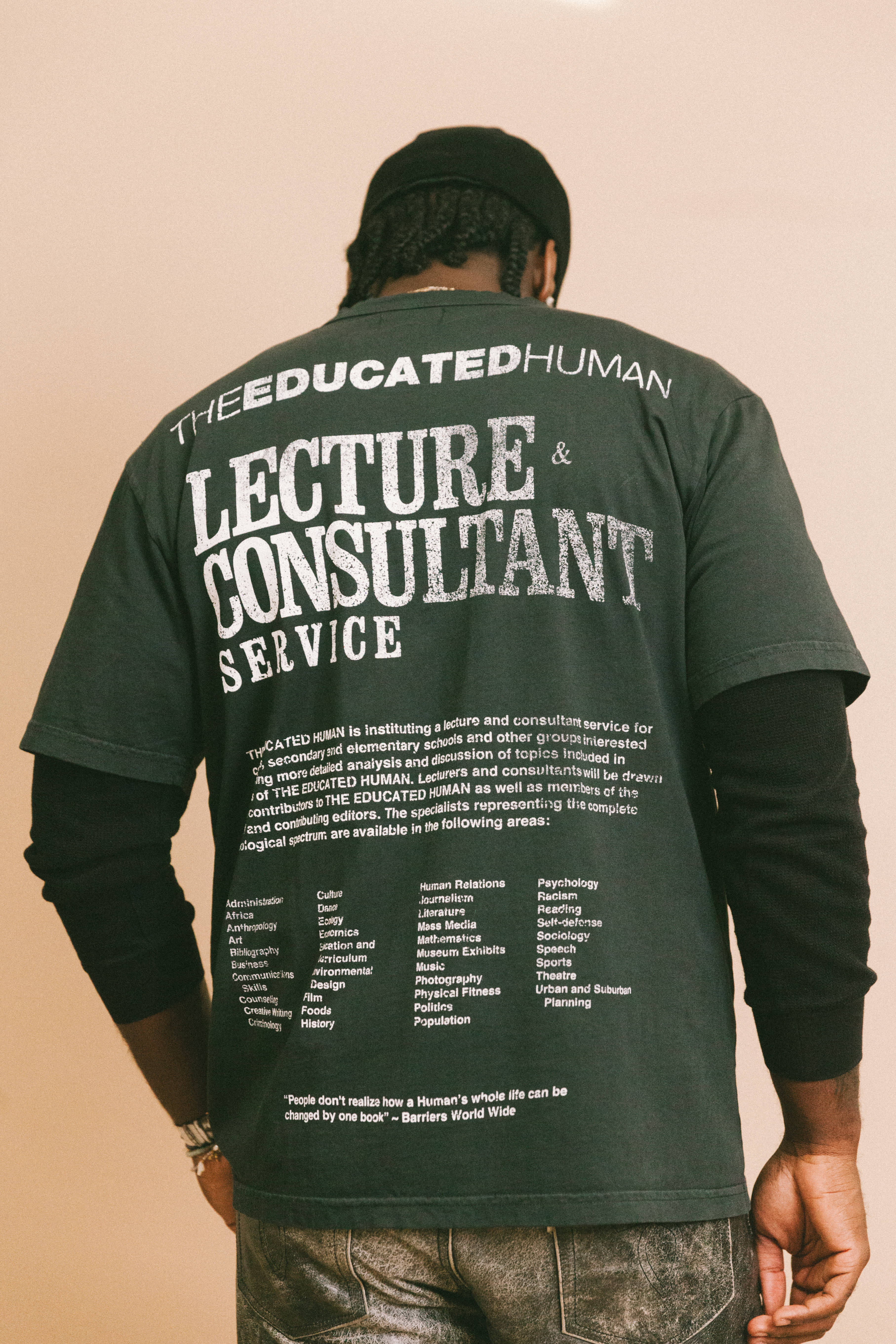 Educated Human Aged Tee - Image 5