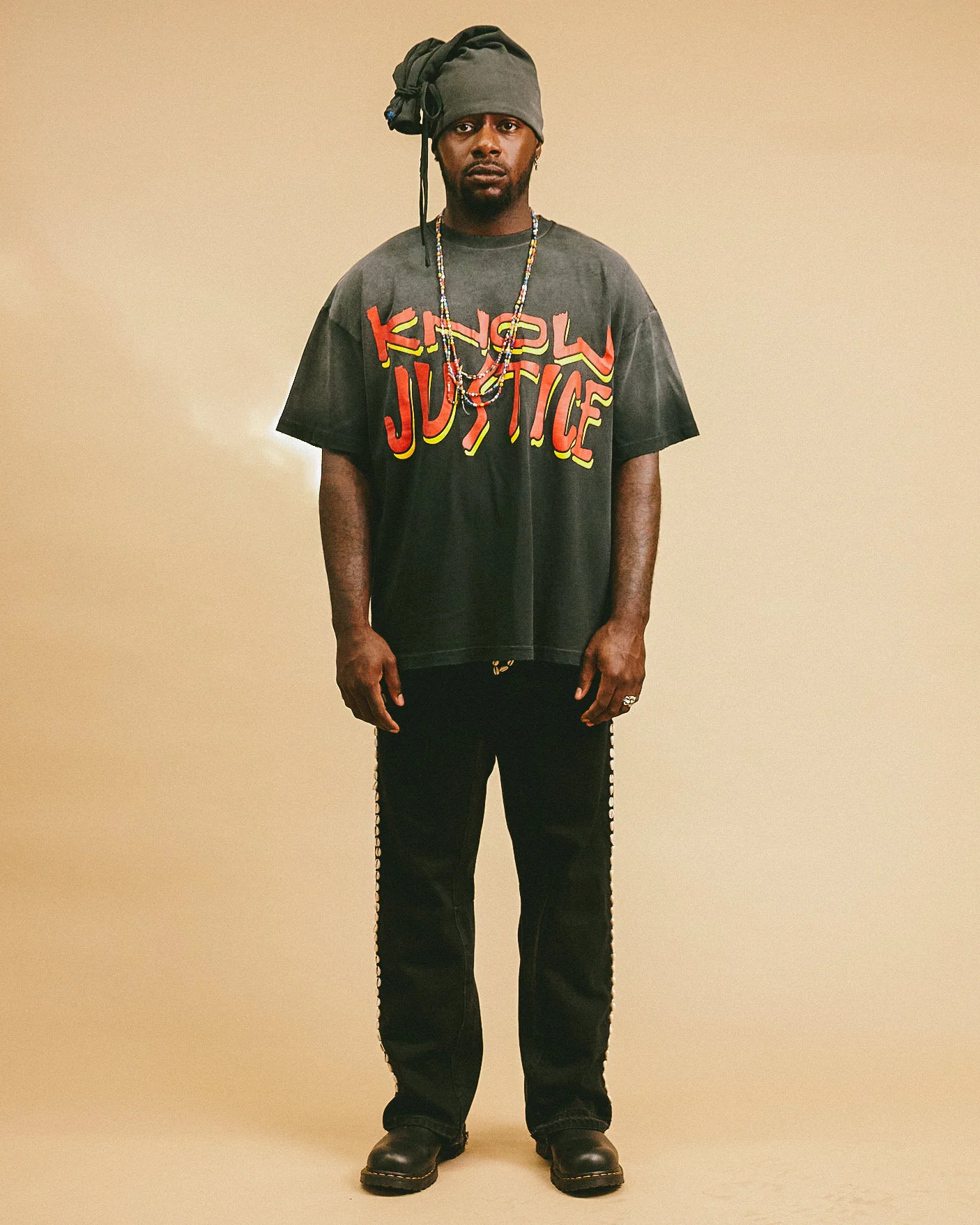 Know Justice Know Peace Aged Tee - Image 3