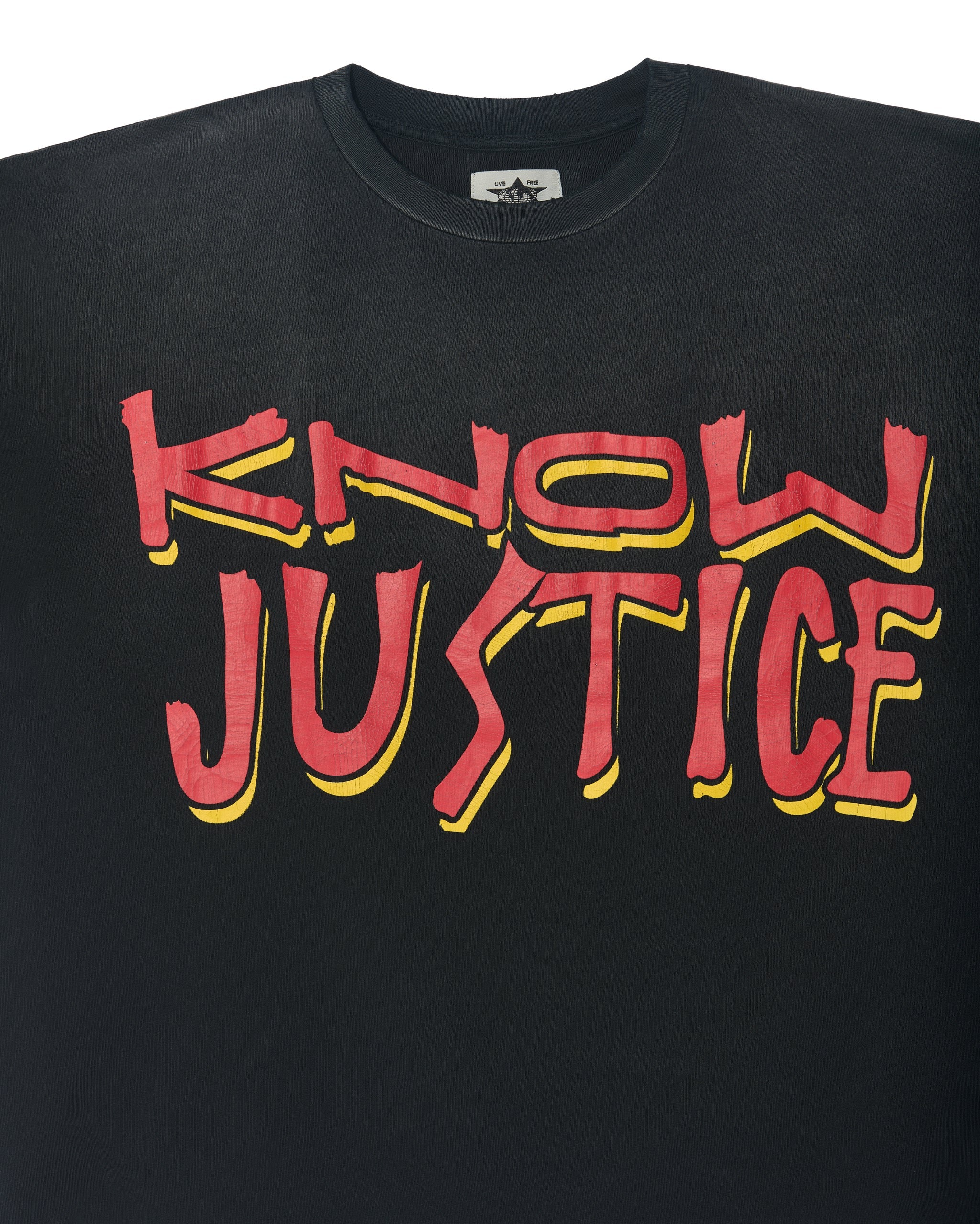 Know Justice Know Peace Aged Tee - Image 5
