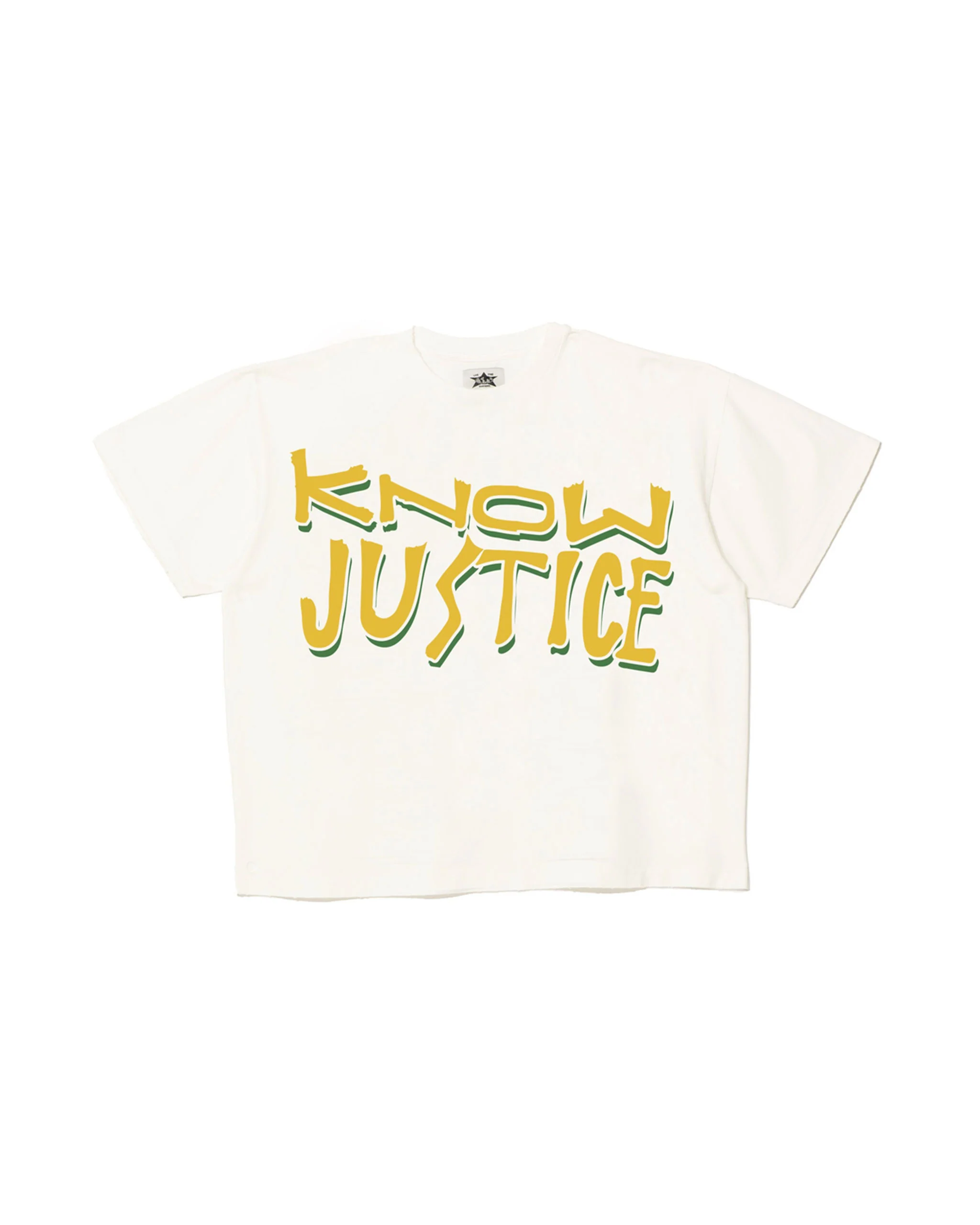 Know Justice Know Peace Aged Tee