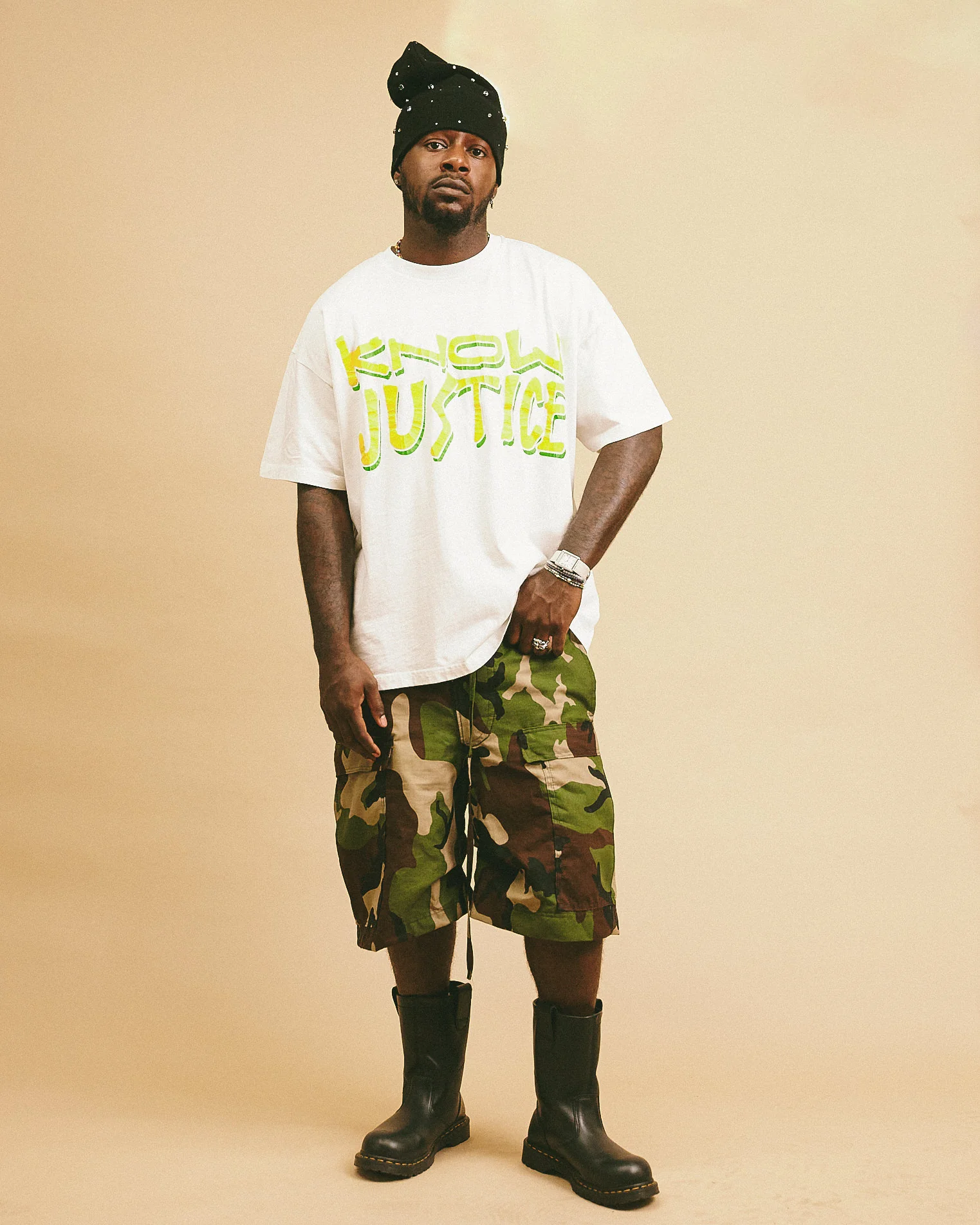 Know Justice Know Peace Aged Tee - Image 3