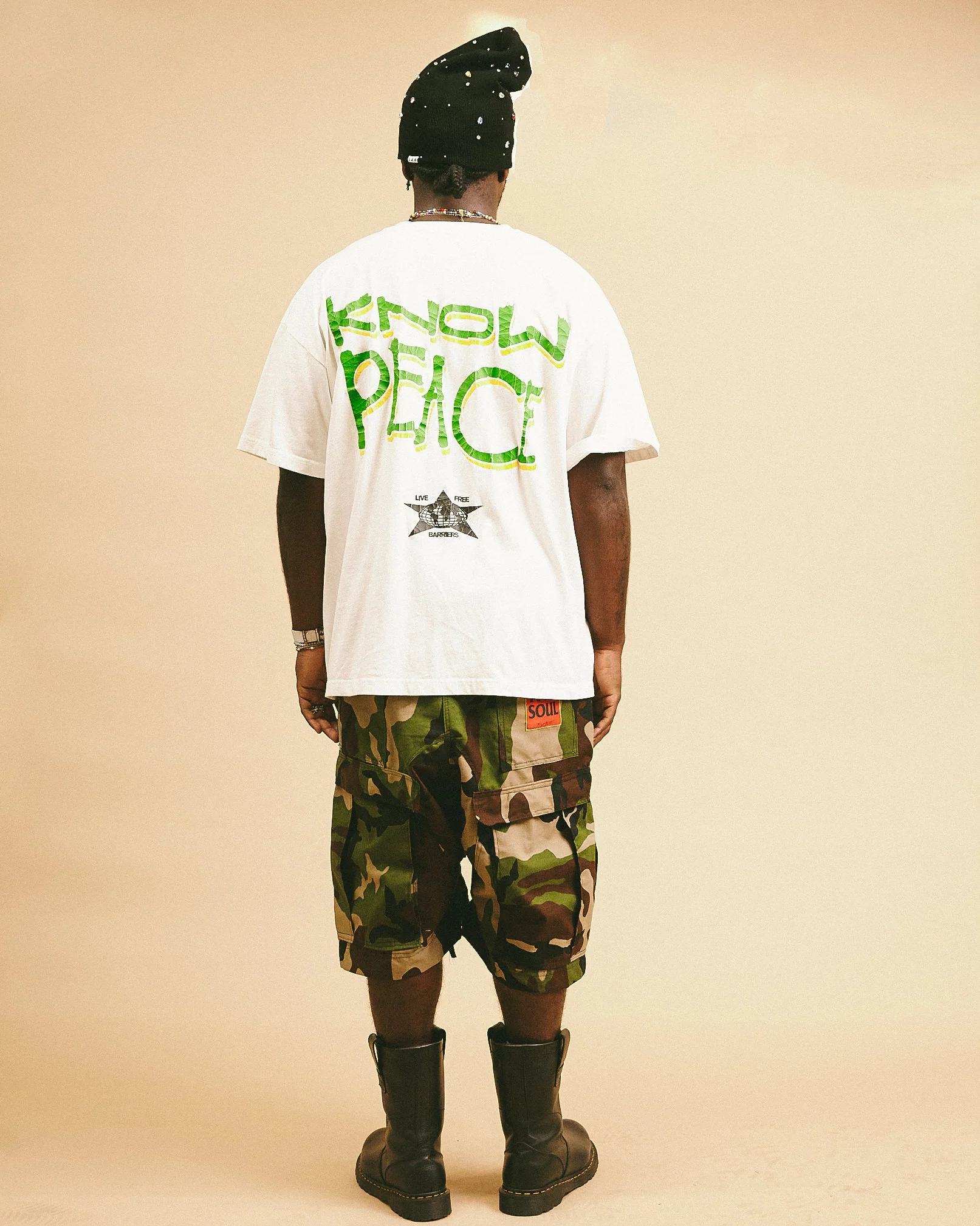 Know Justice Know Peace Aged Tee - Image 4
