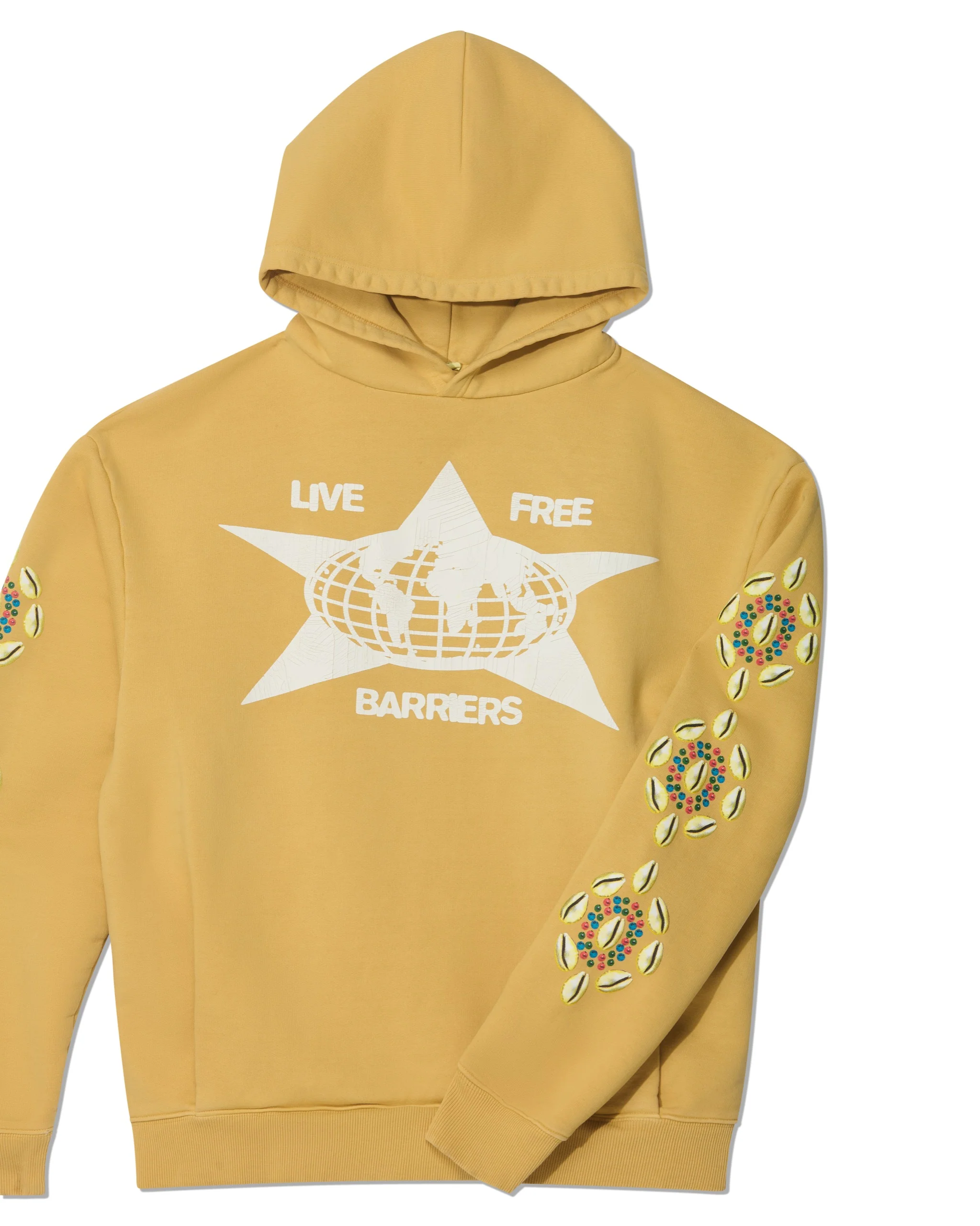 Mustard Cowrie Shell Hoodie - Image 5