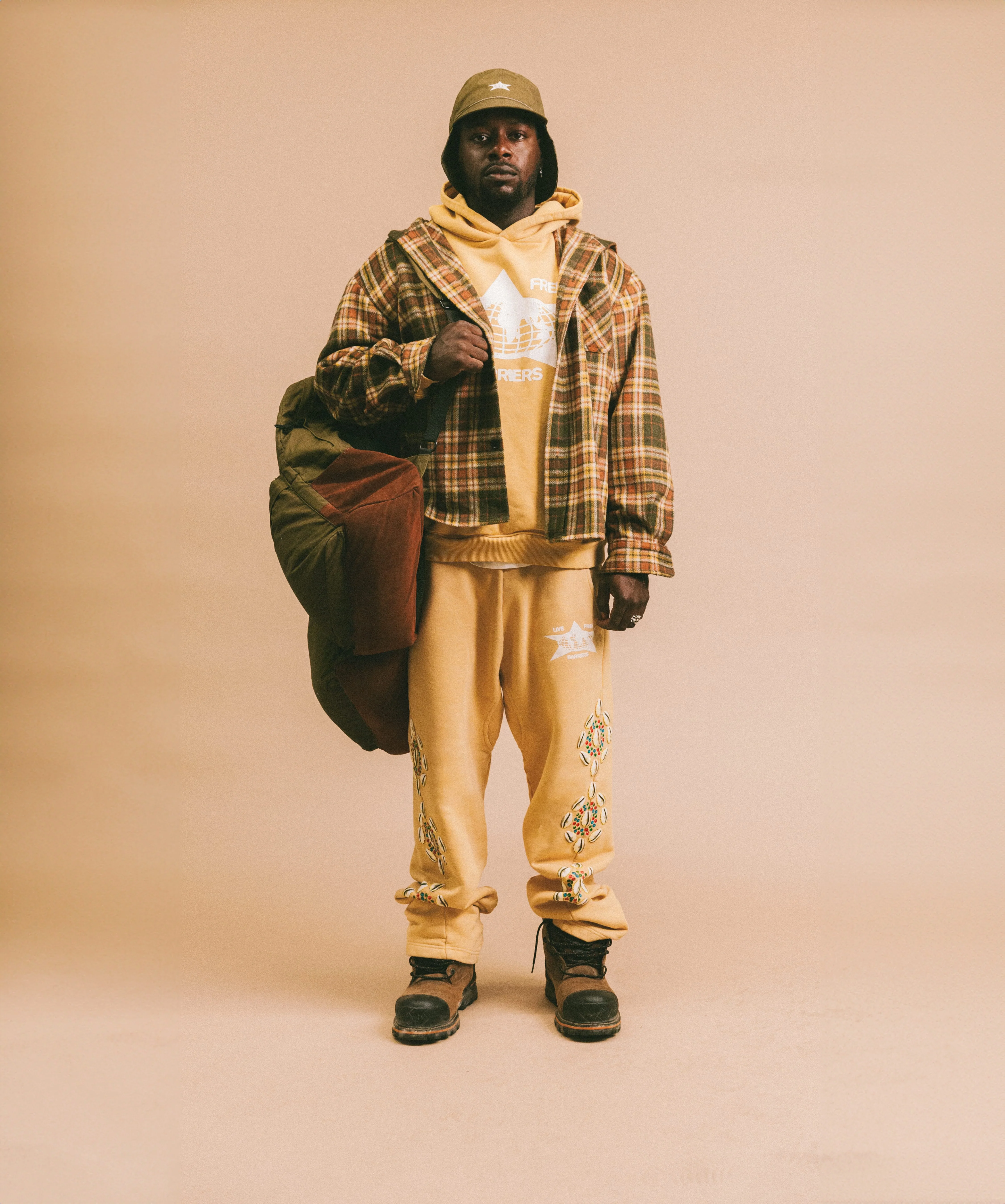 Mustard Cowrie Shell Hoodie - Image 4