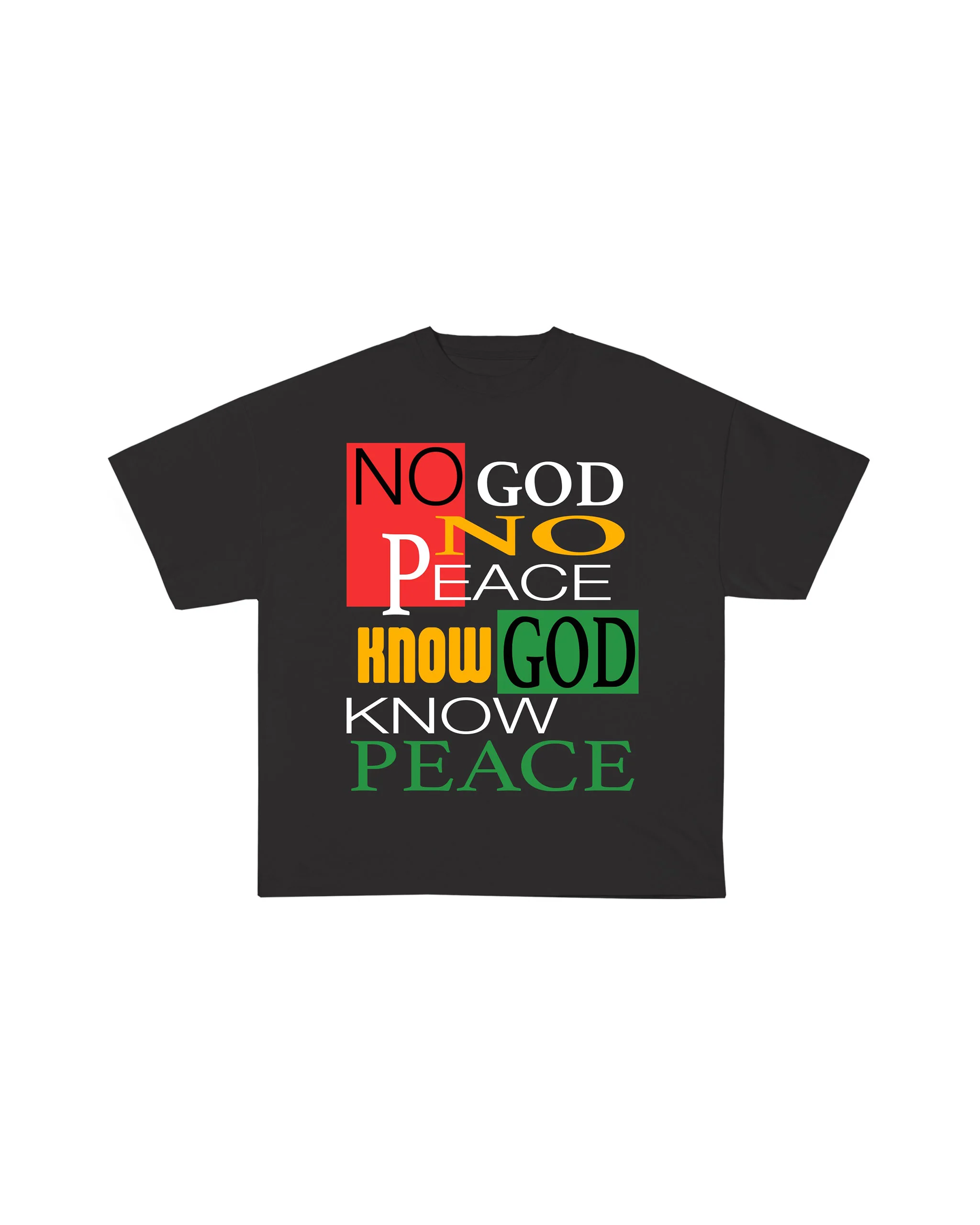 No God No Peace Aged Tee