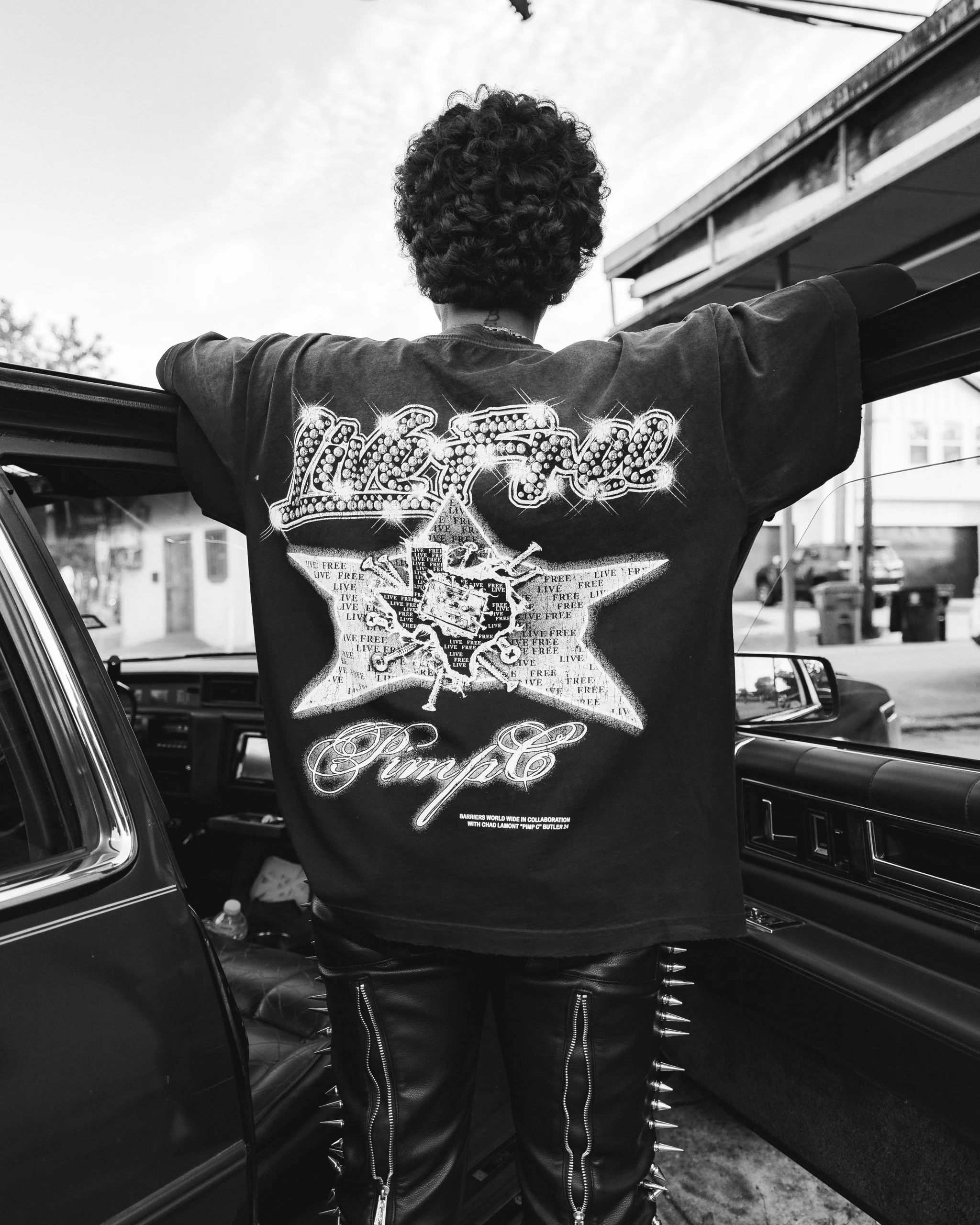 Barriers Pimp C Vintage Black Tee - Image 4