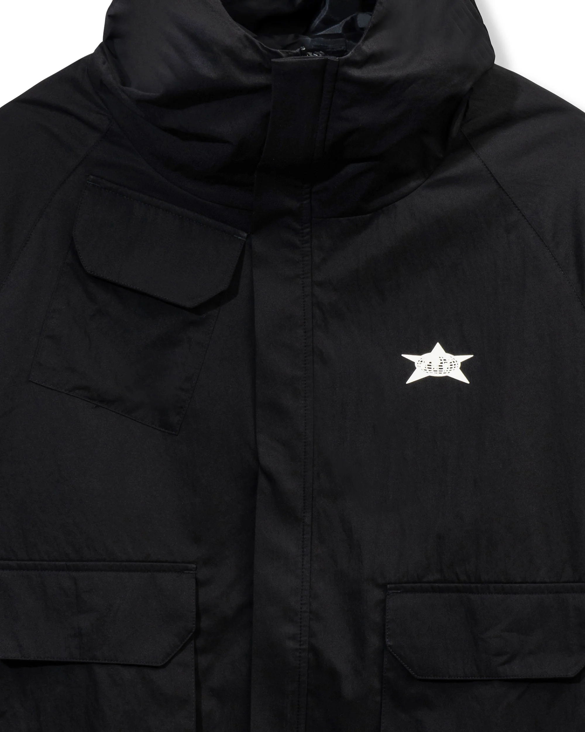Star Hooded Nylon Jacket - Image 3