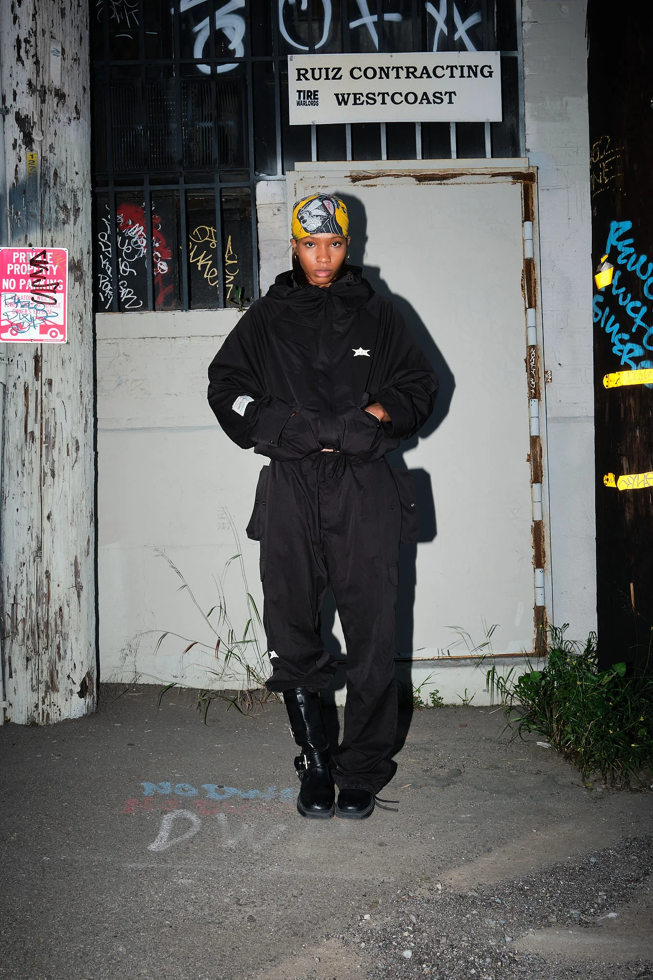Star Hooded Nylon Jacket - Image 5